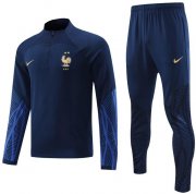 2022 FIFA World Cup France Royal Blue Training Sweatshirt Kits with Pants