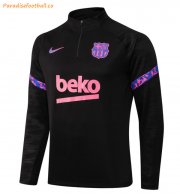 2021-22 Barcelona Black Purple Training Sweatshirt