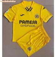Kids Real Villarreal 2021-22 Home Soccer Kits Shirt With Shorts