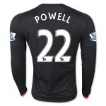 2015-16 Manchester United POWELL 22 LS Third Soccer Jersey