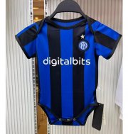 2022-23 Inter Milan Infant Home Soccer Jersey Little Baby Kit