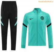 2021-22 Inter Milan Green Training Kits Jacket with Pants