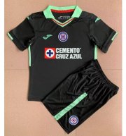 Kids 2022-23 CDSC Cruz Azul Black Goalkeeper Soccer Kits Shirt with Shorts