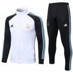 2022 FIFA World Cup Argentina White Black Training Kits Jacket with Pants