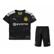 2019-20 Kids Borussia Dortmund Away Soccer Shirt With Shorts