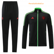 2021-22 Manchester United Black Training Kits Jacket with Pants