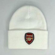Arsenal White Soccer Knitted Hat