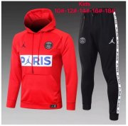 Kids 2020-21 PSG Jordan Red Sweat Shirt and Pants Training Suits