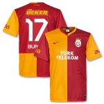 Galatasaray 2013/14 Home BURAK #17 Soccer Jersey Soccer Shirt