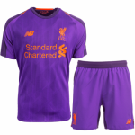 2018-19 Liverpool Away Soccer Jersey Kit (Shirt + Shorts)