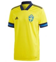 Player Version 2020 EURO Sweden Home Soccer Jersey Shirt
