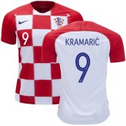 2018 World Cup Croatia Home Soccer Jersey Shirt Andrej Kramaric #9