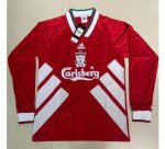 1993-95 Liverpool Retro Long Sleeve Home Soccer Jersey Shirt