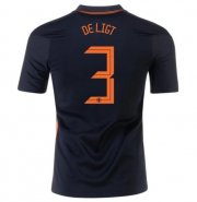 2020 EURO Netherlands Away Soccer Jersey Shirt MATTHIJS DE LIGT 3