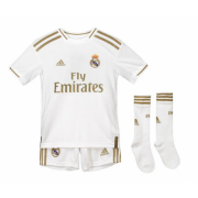 2019-20 Kids Real Madrid Home Soccer Full Kits (Shirt + Shorts + Socks)