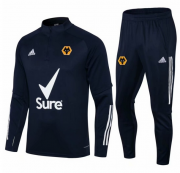 2021-22 Wolves Navy Training Kits Sweatshirt with Pants
