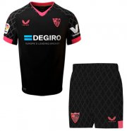 Kids Sevilla 2022-23 Third Away Soccer Kits Shirt With Shorts