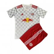 Kids New York Red Bulls 2021-22 Home Soccer Kits Shirt With Shorts