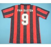 1993-94 AC Milan Retro Home Soccer Jersey Shirt #9 VAN BASTEN
