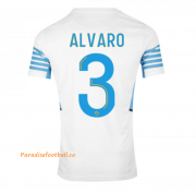 2021-22 Marseille Home Soccer Jersey Shirt with ALVARO 3 printing