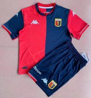 Kids Genoa 2021-22 Home Soccer Kits Shirt With Shorts