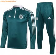2021-22 Bayern Munich Green Training Kits Sweatshirt with Pants