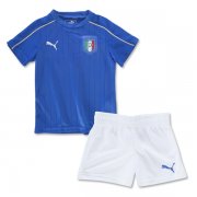 Kids Italy 2016 Euro Home Soccer Shirt With Shorts