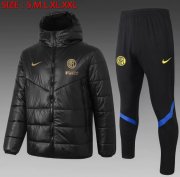 2020-21 Inter Milan Black Cotton Warn Coat Kits