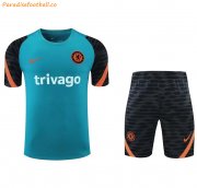 2021-22 Chelsea Green Training Uniforms Shirt with Shorts