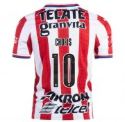 2020-21 Chivas Guadalajara Home Soccer Jersey Shirt JAVIER "LA CHOFIS" LÓPEZ #10
