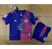 Kids Real Valladolid 2020-21 Away Soccer Kits Shirt With Shorts