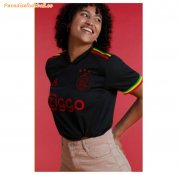 2021-22 Ajax Women Third Away Black Soccer Jersey Shirt