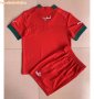 Kids Morocco 2022 World Cup Home Soccer Kits Shirt With Shorts