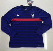2020 Euro France Long Sleeve Home Soccer Jersey Shirt