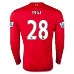 2015-16 Liverpool INGS #28 LS Home Soccer Jersey