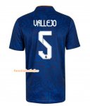 2021-22 Real Madrid Away Soccer Jersey Shirt with Vallejo 5 printing
