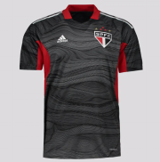 2021-22 Sao Paulo Gaolkeeper Grey Soccer Jersey Shirt