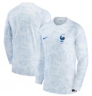 2022 FIFA World Cup France Long Sleeve Away Soccer Jersey Shirt