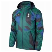 2021-22 Tottenham Hotspur Green Windbreaker Hoodie Jacket