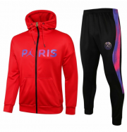 2020-21 PSG x Jordan Red Training Suits Hoodie Jacket with Pants