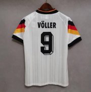 1992 Germany Retro Home Soccer Jersey Shirt VOLLER #9