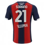 2020-21 Bologna Home Soccer Jersey Shirt ROBERTO SORIANO 21