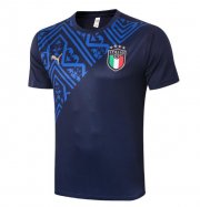 2020 Euro Italy Navy Training Shirt