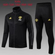 Kids 2019-20 Manchester United Black Jacket Training Kits