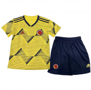 Kids Colombia 2019 Copa America Home Soccer Kit (Jersey+Shorts)