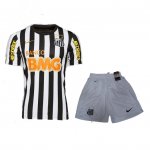 12-13 Santos FC Away Black&White Jersey Kit(Shirt+Shorts)