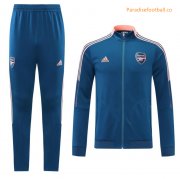 2021-22 Arsenal Blue Training Kits Jacket with Pants