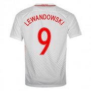 2016 Poland Lewandowski 9 Home Soccer Jersey