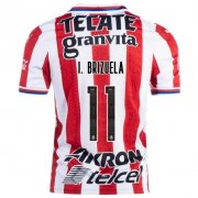 2020-21 Chivas Guadalajara Home Soccer Jersey Shirt ISAÁC BRIZUELA #11