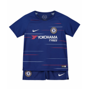 Kids Chelsea 2018-19 Home Soccer Shirt with Shorts